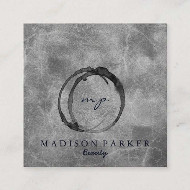 Moderner Eleganter Champagner Abstrakt Beauty Styl Quadratische Visitenkarte (Vorderseite)