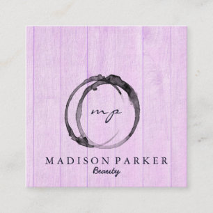 Moderner Eleganter Champagner Abstrakt Beauty Styl Quadratische Visitenkarte