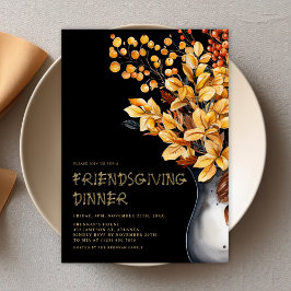 Moderner Eleganter Erntedank Freundlichkeit Einladung