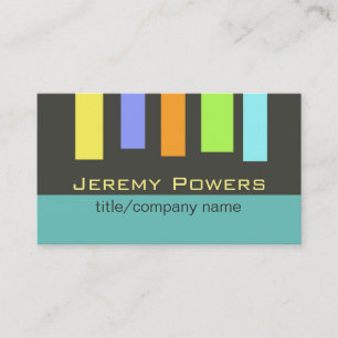 Moderner, eleganter Farbblock mit doppelseitiger A Visitenkarte