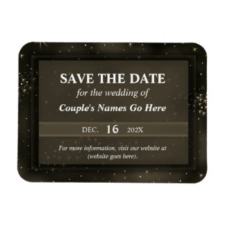 Moderner Eleganter Galaxy Chic Einfach Save the Da Magnet