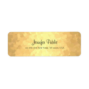 Moderner eleganter Glamour-Goldhandskript-Text