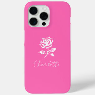 Moderner eleganter Individuelle Name in warmen Ros Case-Mate iPhone Hülle