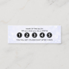 Moderner Eleganter Marble Beauty Salon Treuekarte