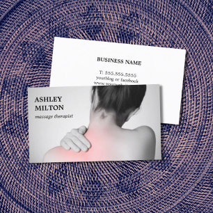 Moderner Eleganter Massagetherapeut Business Ca Visitenkarte