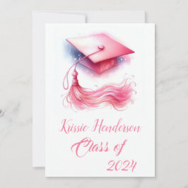 Moderner Eleganter Pastel Abschluss Ankündigung