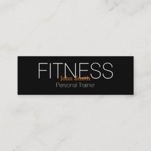 Moderner Eleganter Personal Fitness Trainer Mini Visitenkarte