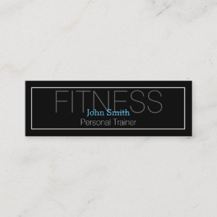 Moderner Eleganter Personal Fitness Trainer Mini Visitenkarte