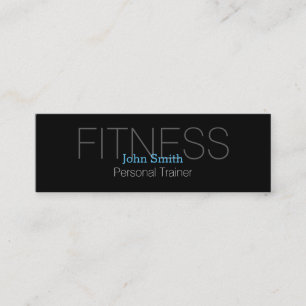 Moderner eleganter persönlicher Fitnesstrainer Mini Visitenkarte
