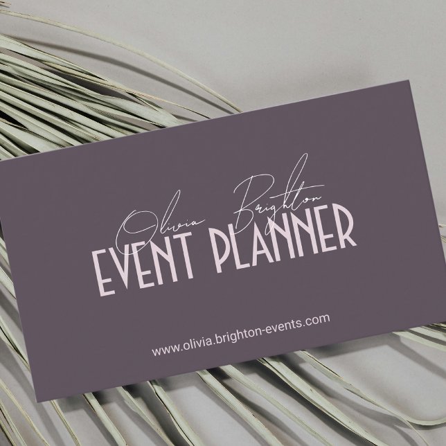 Moderner Eleganter Professioneller Eventplaner Visitenkarte (Von Creator hochgeladen)