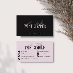 Moderner Eleganter Professioneller Eventplaner Visitenkarte