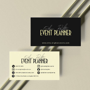 Moderner Eleganter Professioneller Eventplaner Visitenkarte