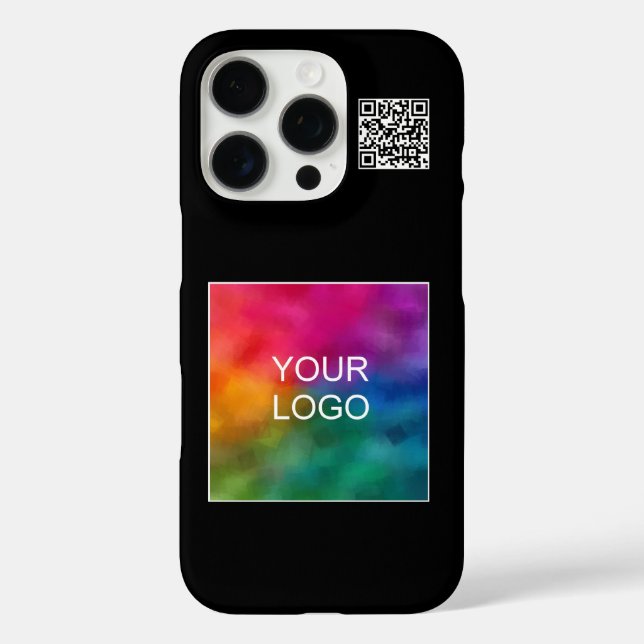 Moderner Eleganter QR-Code Hochladen Ihres eigenen Case-Mate iPhone Hülle (Rückseite)
