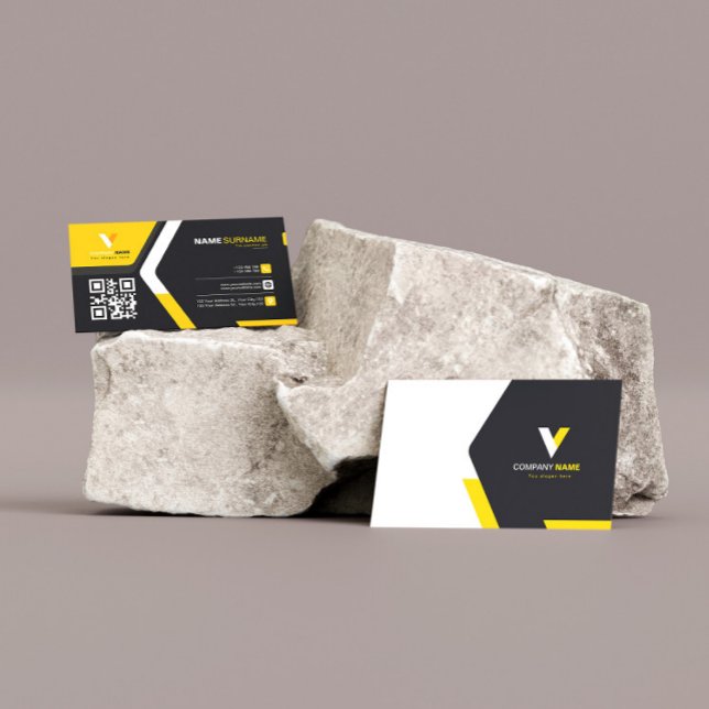 Moderner Eleganter Qr Code Visitenkarte (Von Creator hochgeladen)