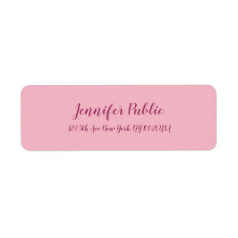 Moderner eleganter rosa Schlichter Freehand-Script