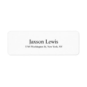 Moderner, eleganter Schlichter Schwarz-Weiß-Legibl