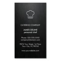 Moderner eleganter Schwarz-weißer Catering-Koch