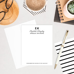 Moderner eleganter Schwarzer Individuelle Name und Mitteilungskarte