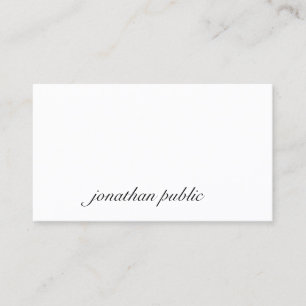 Moderner, eleganter Script-Text Beruflich Visitenkarte