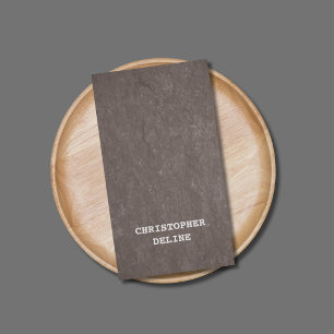 Moderner eleganter Texture Brown Berater Visitenkarte