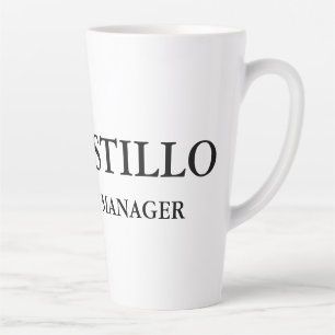 Moderner, eleganter und einfacher White Manager Milchtasse