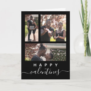 Moderner, eleganter Valentinstag für Fotosammlunge Karte