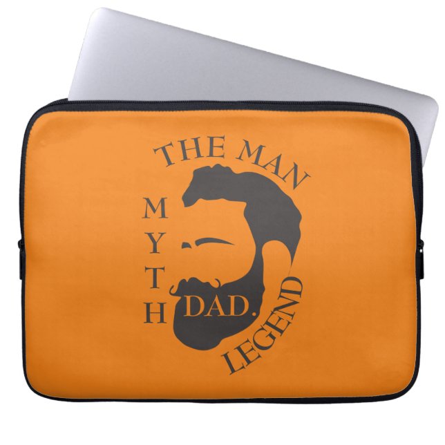 Moderner Eleganter Vater Vatertag Laptopschutzhülle (Vorderseite)