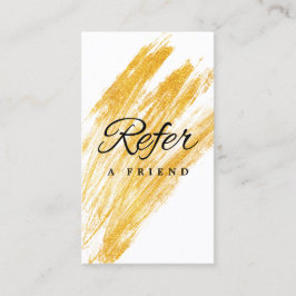 Moderner Eleganter Wave Glitzer Empfehlungskarte