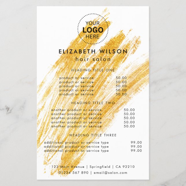 Moderner Eleganter Wave Glitzer Flyer (Vorne)