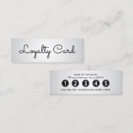 Moderner Eleganter Weißer Schönheitssalon Treuekarte