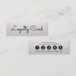 Moderner Eleganter Weißer Schönheitssalon Treuekarte