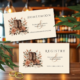 Moderner Eleganter Western - Blume Visitenkarte