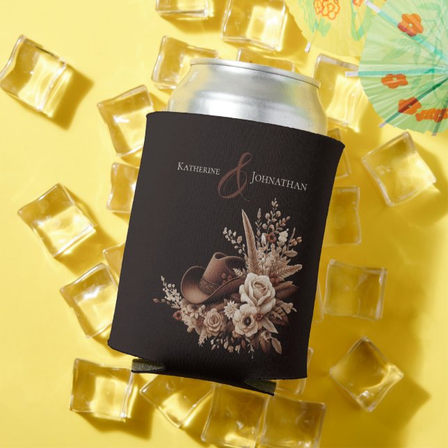 Moderner Eleganter Western - Blumen Dosenkühler (In Situ Sommer)