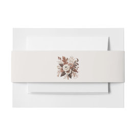 Moderner Eleganter Western - Blumen Einladungsbanderole