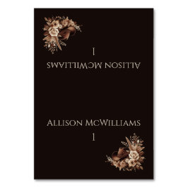 Moderner Eleganter Western - Blumen Tischnummer