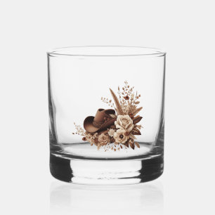 Moderner, eleganter Western - Blumengeschäft C Whiskyglas