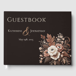 Moderner Eleganter Western - Flora Gästebuch