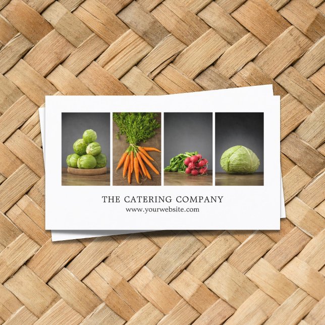 Moderner, eleganter White Nutrition Coach Koch Visitenkarte (Von Creator hochgeladen)