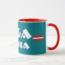 Moderner Entwurfs-Tasse Rigas Lettland Tasse