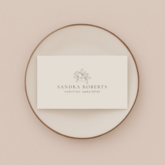 Moderner Ernährungsspezialist Visitenkarte (Von Creator hochgeladen)