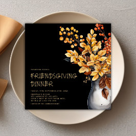 Moderner Erntedank Elegante Freundlichkeit Einladung