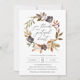 Moderner Fall Danke an den freundschaftlichen Ernt Einladung