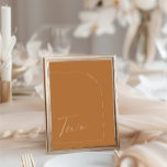 Moderner Fall Terracotta Table Zwei Tischnummern<br><div class="desc">Konzipiert für die "Arches Minimalistische" Einladungs-Kollektion für Hochzeiten. Klicken Sie zum Ändern der Details auf "Details". Um den Text zu verschieben oder die Größe, den Schriftart oder die Farbe zu ändern, klicken Sie auf "Bearbeiten mit dem Entwurfswerkzeug". Sehen Sie sich den Sammellink auf dieser Seite an, um alle passenden Elemente...</div>