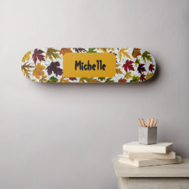 Moderner Fall Verließ Personalisierter Name Skateboard