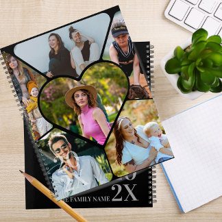 Moderner Familienplaner mit 6-Foto-Collage persona Planer