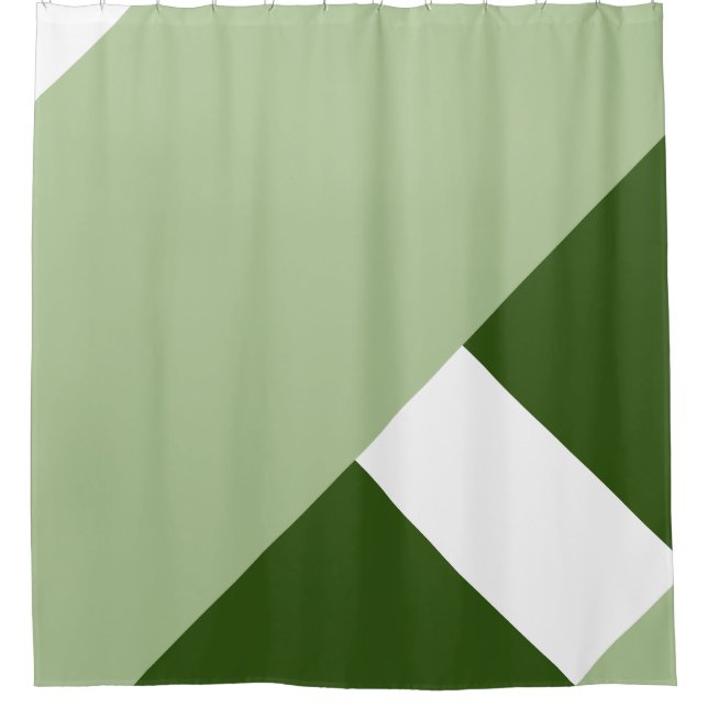 Moderner Farbblock 2 Duschvorhang (Vorderseite)