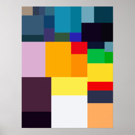 Moderner farbenfroher abstrakter Poster