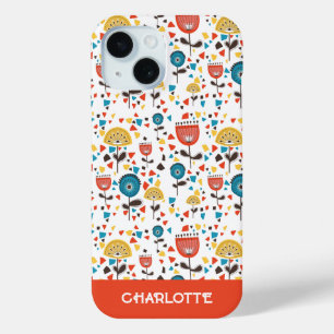 Moderner, farbenfroher, blumenreicher Individuelle Case-Mate iPhone Hülle