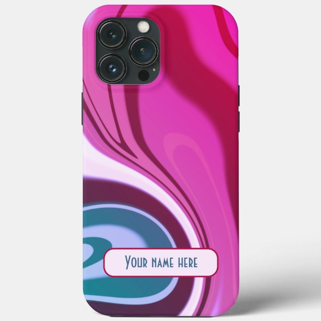 Moderner farbenfroher Streifen Abstrakt lebendiger Case-Mate iPhone Hülle (Rückseite)