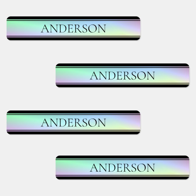 Moderner Farbenfroher und bearbeitbarer Text Etiketten (Gruppe)